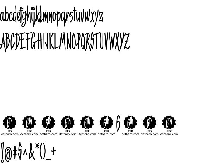Font 6th Aniversario