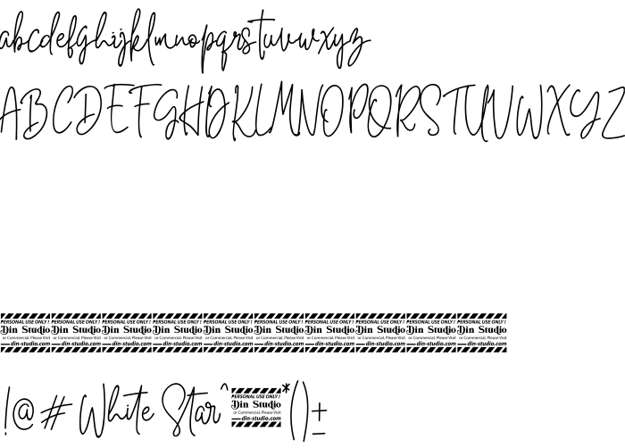 Font White Star Personal Use