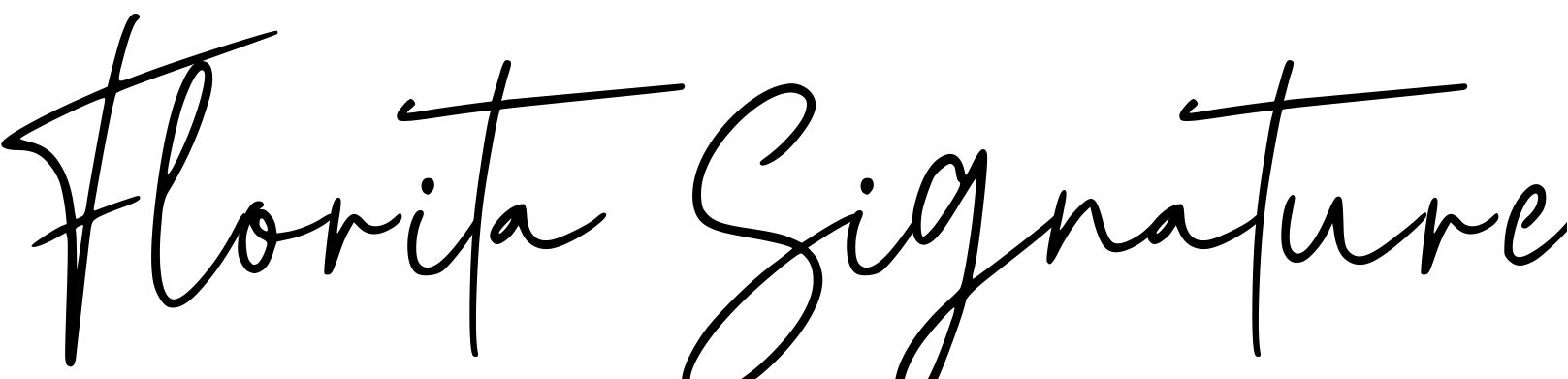 Font Florita Signature