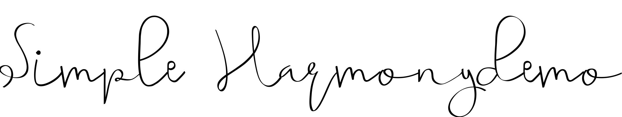 Font Simple Harmonydemo