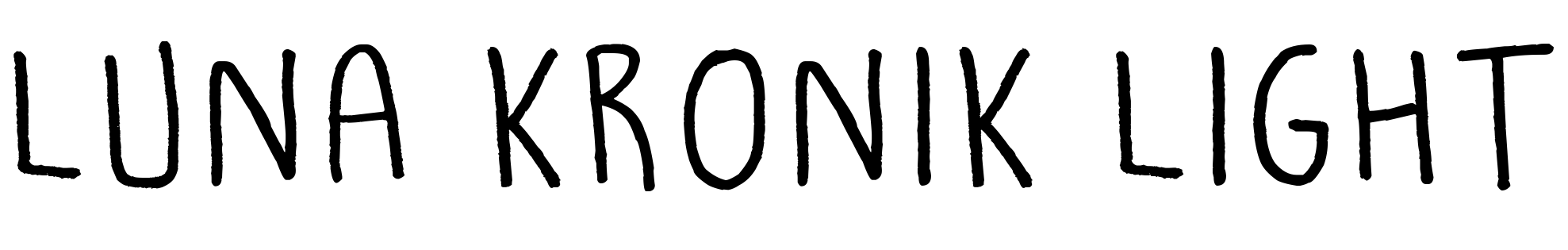 Font Luna Kronik Light