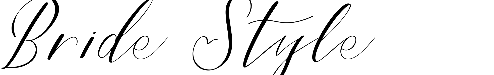 Font Bride Style DEMO