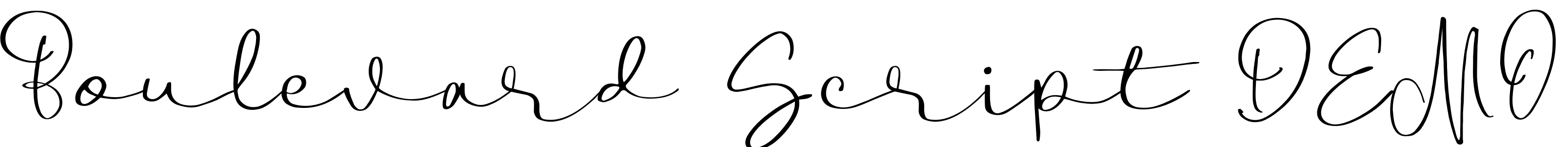 Font Boulevard Script DEMO