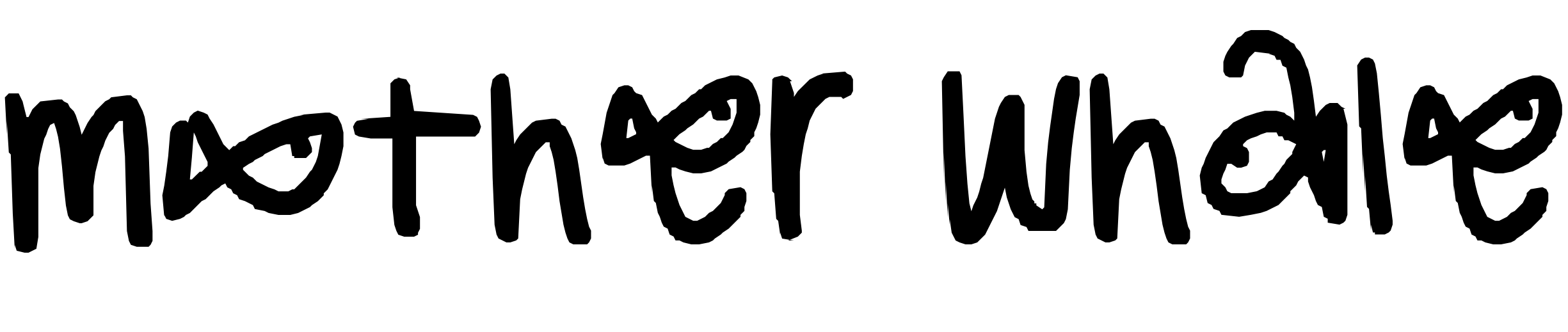 Font mother whale
