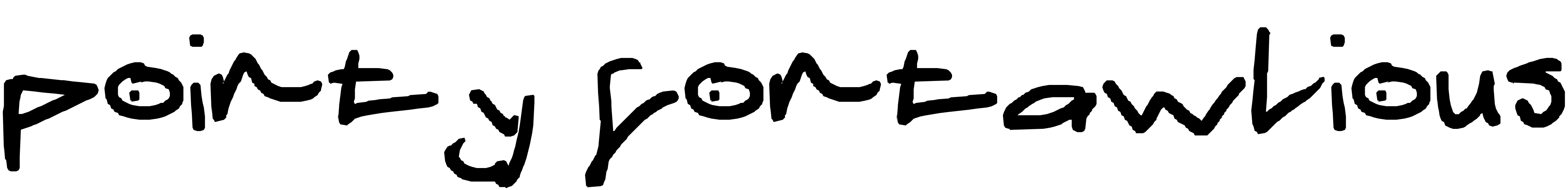 Font pointy fontawlious