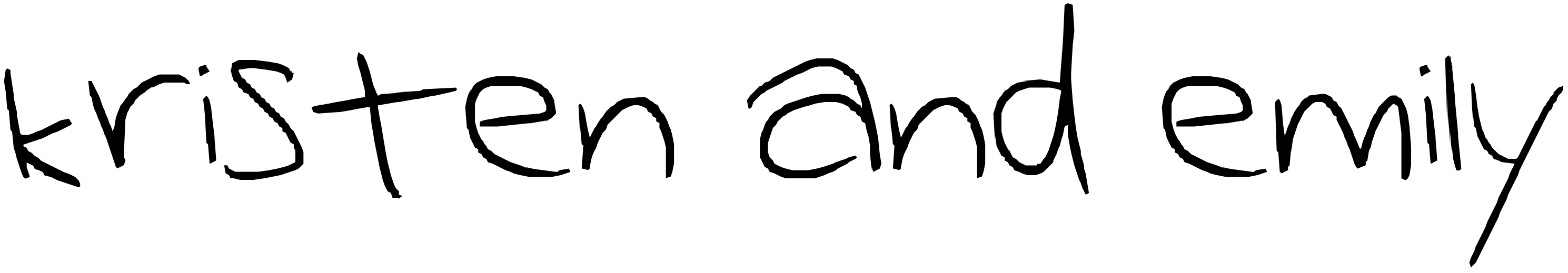 Font kristen and emily