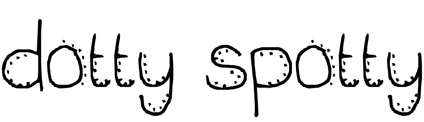 Font dotty spotty