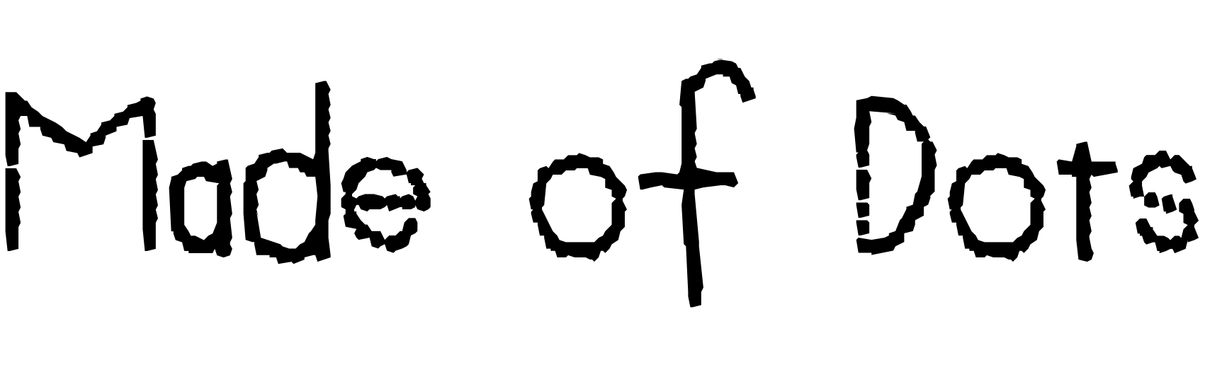Font Made of Dots