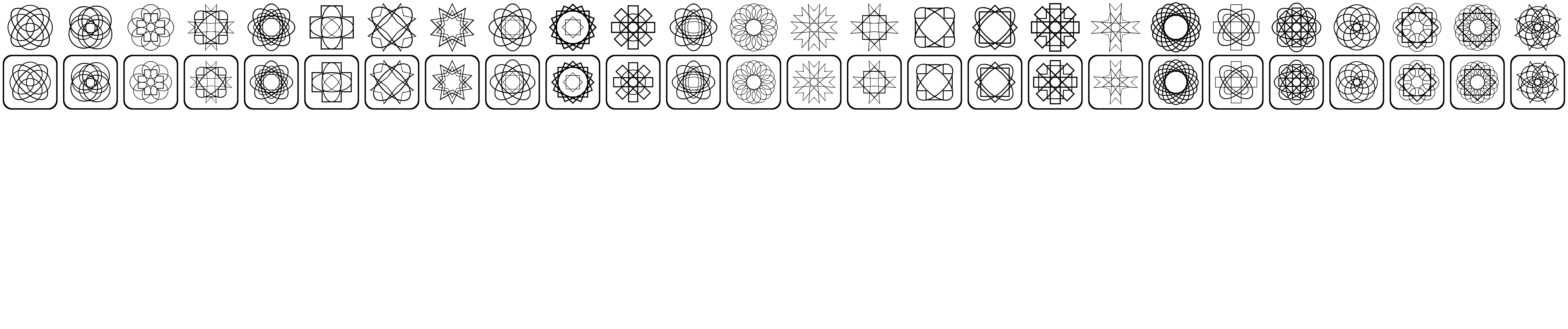 Preview font Symmetric Things