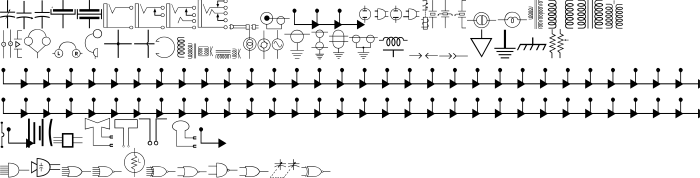 Шрифт Carr Electronic Dingbats