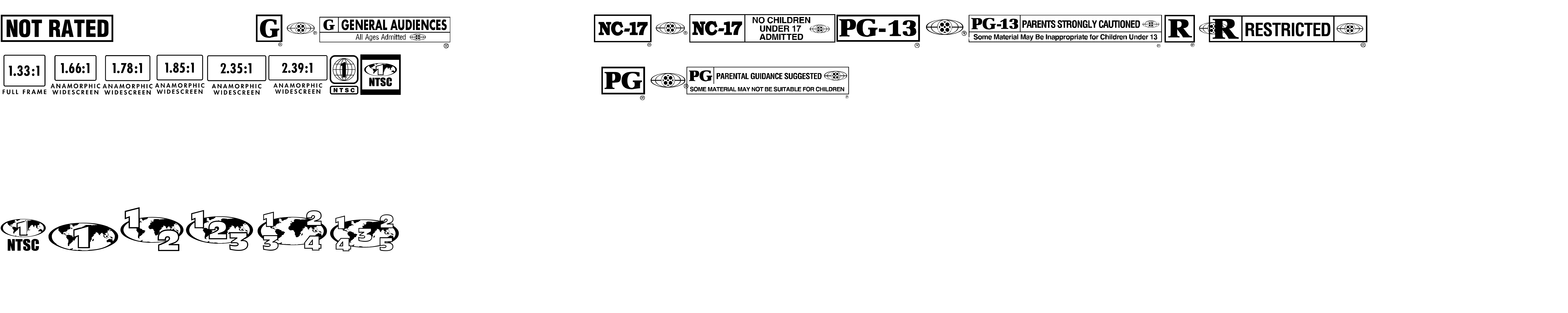 Preview font MovieRatingsAndFormats