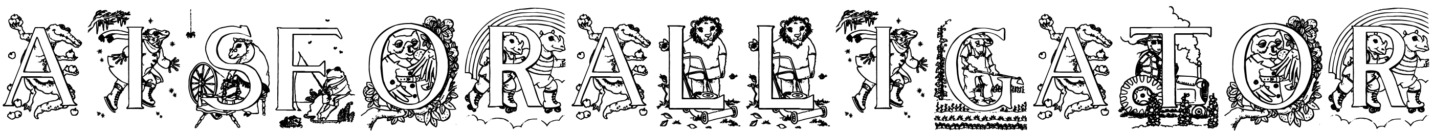 Font AisForAlligator