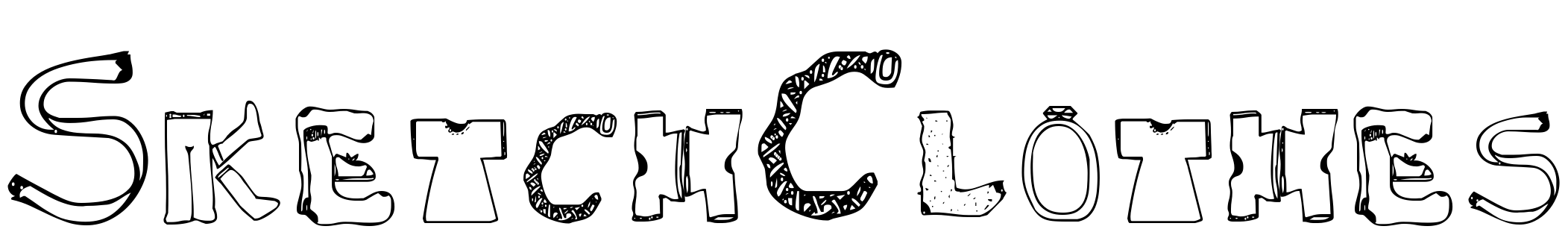 Font SketchClothes