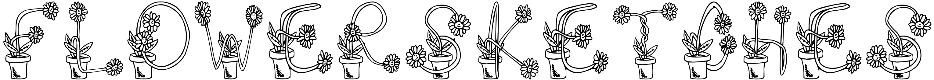 Font FlowerSketches