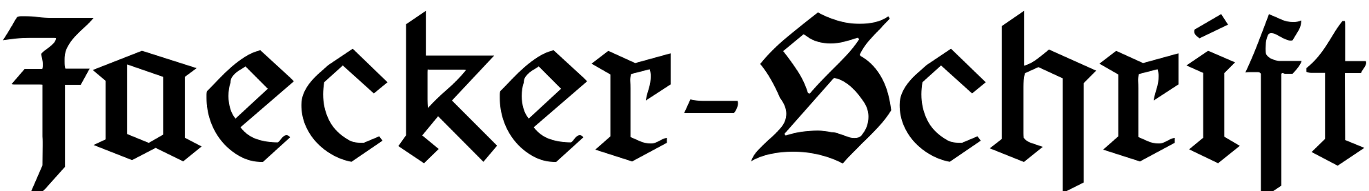 Font Jaecker-Schrift