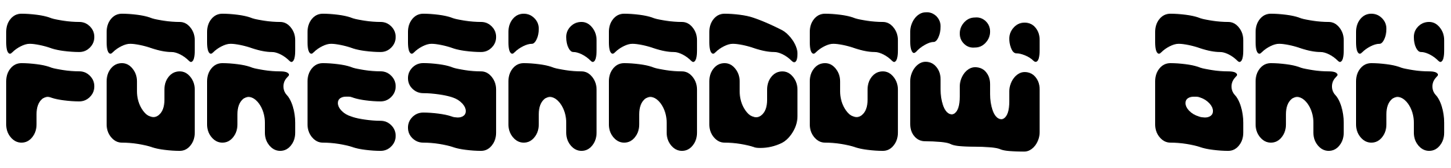 Font Foreshadow BRK