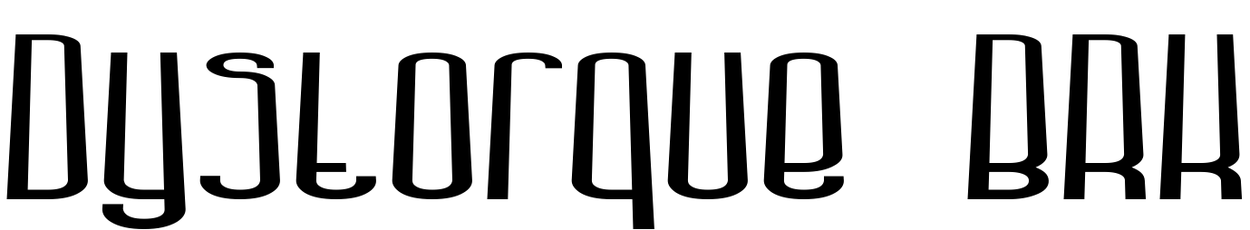 Font Dystorque BRK