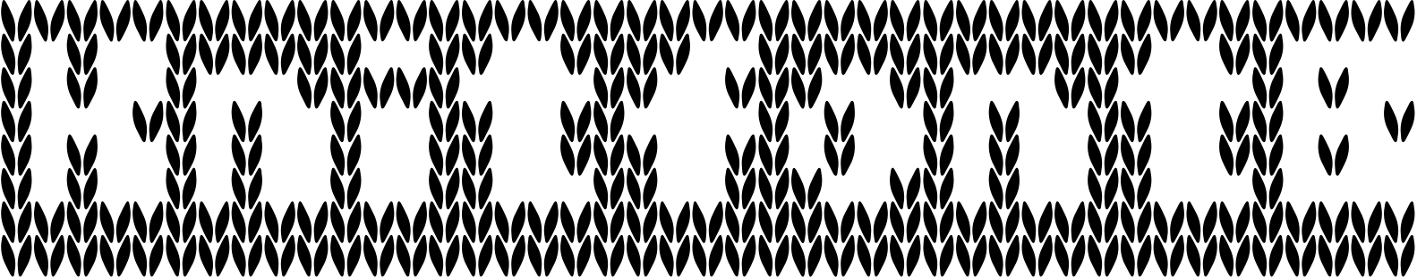 Font KnitfontB