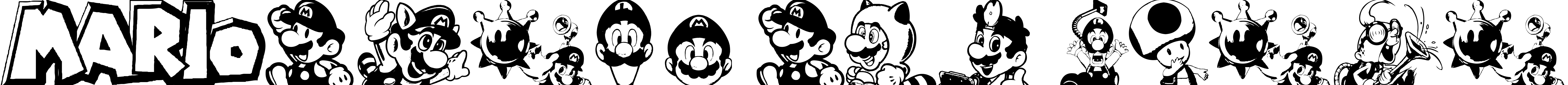 Font Mario and Luigi
