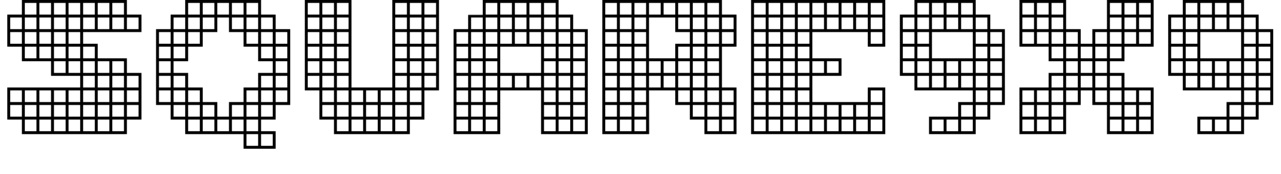 Font Square9x9