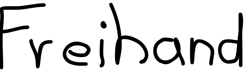 Font Freihand
