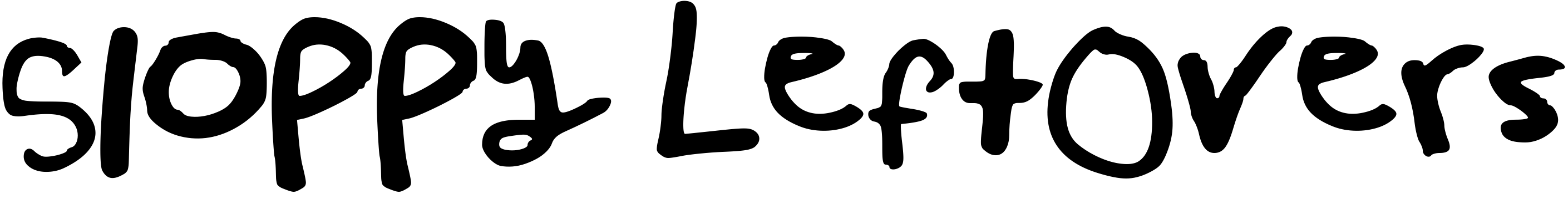 Font Sloppy LeftOvers