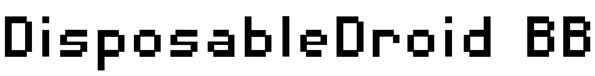 Font DisposableDroid BB
