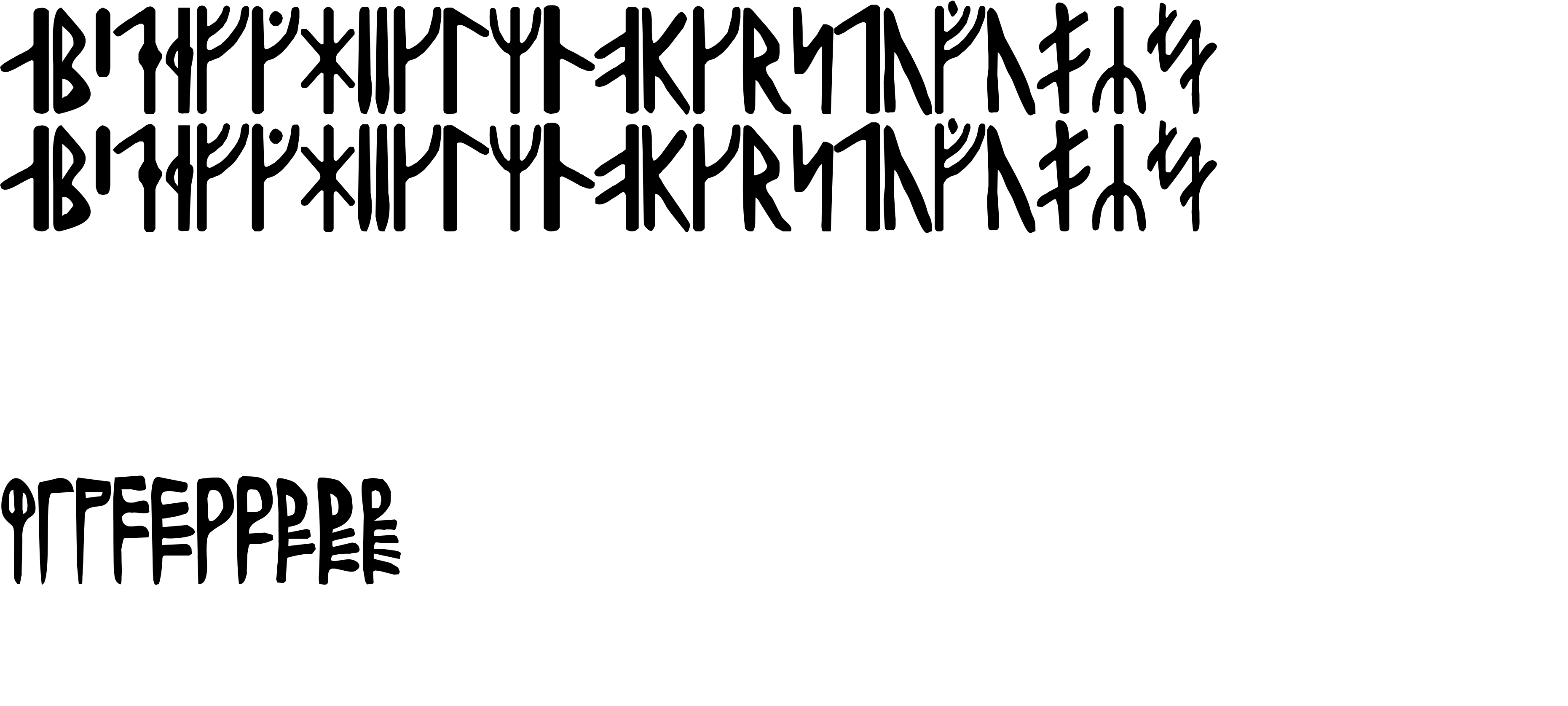Preview font Harald Runic