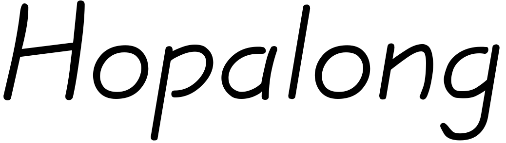 Font Hopalong