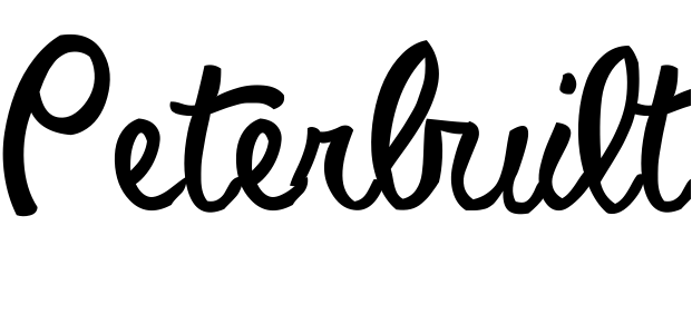 Font Peterbuilt