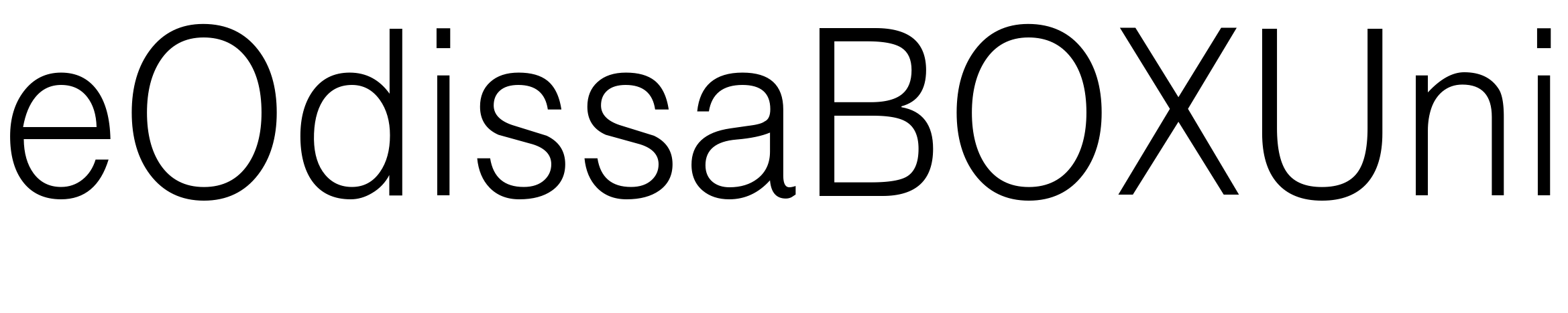 Font eOdissaBOXUni