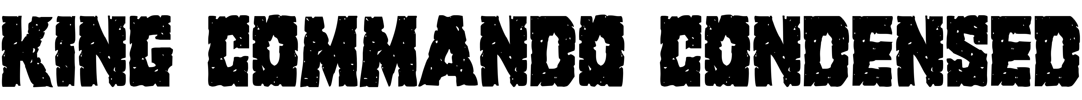 Font King Commando Condensed