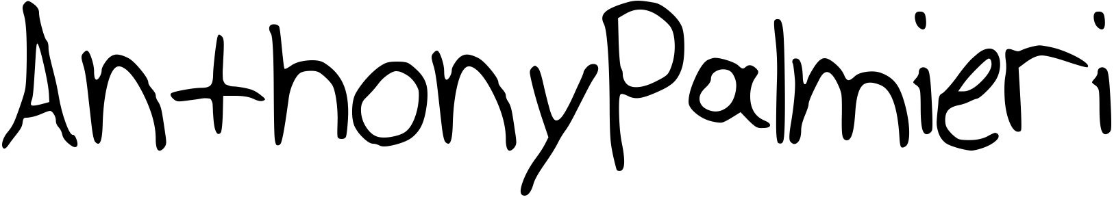 Font AnthonyPalmieri