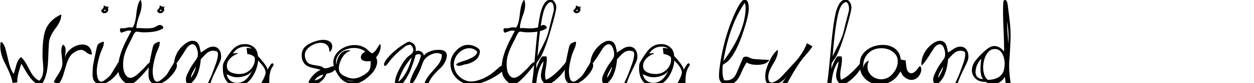 Font writing something by hand_FREE-