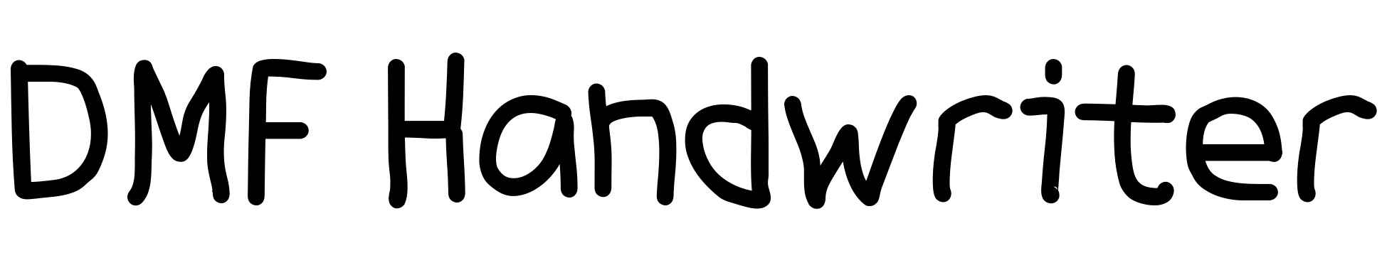 Font DMF Handwriter