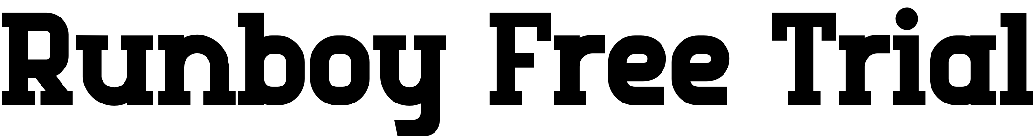 Font Runboy Free Trial