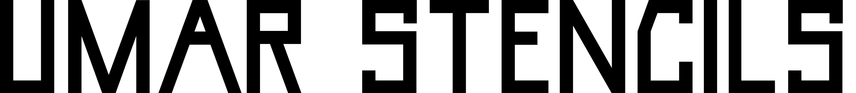 Font Umar Stencils
