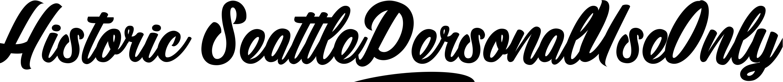 Font Historic Seattle_PersonalUseOnly