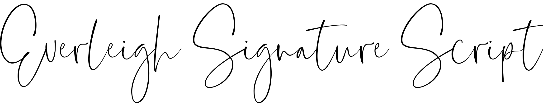 Font Everleigh Signature Script