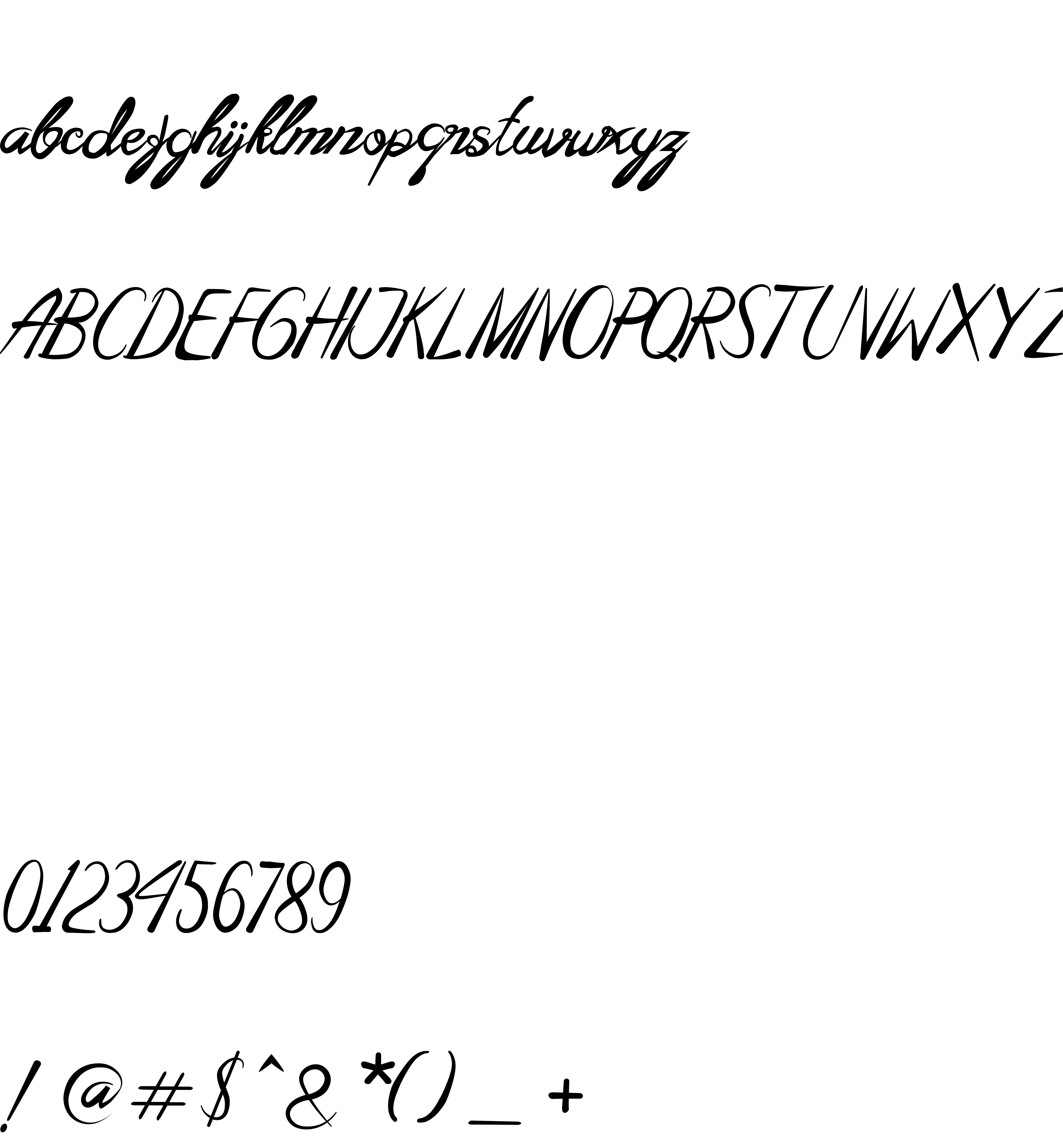 Preview font Amelli