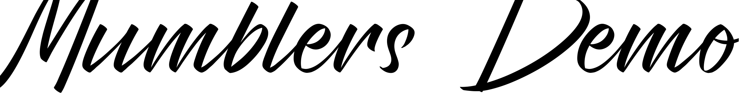 Font Mumblers Demo