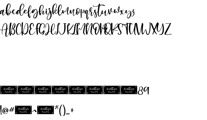 Font Hearttiger - Personal Use