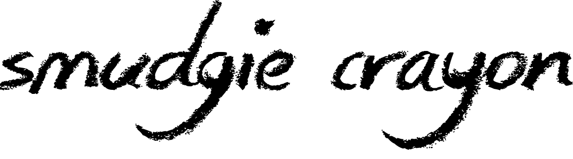 Font Smudgie Crayon