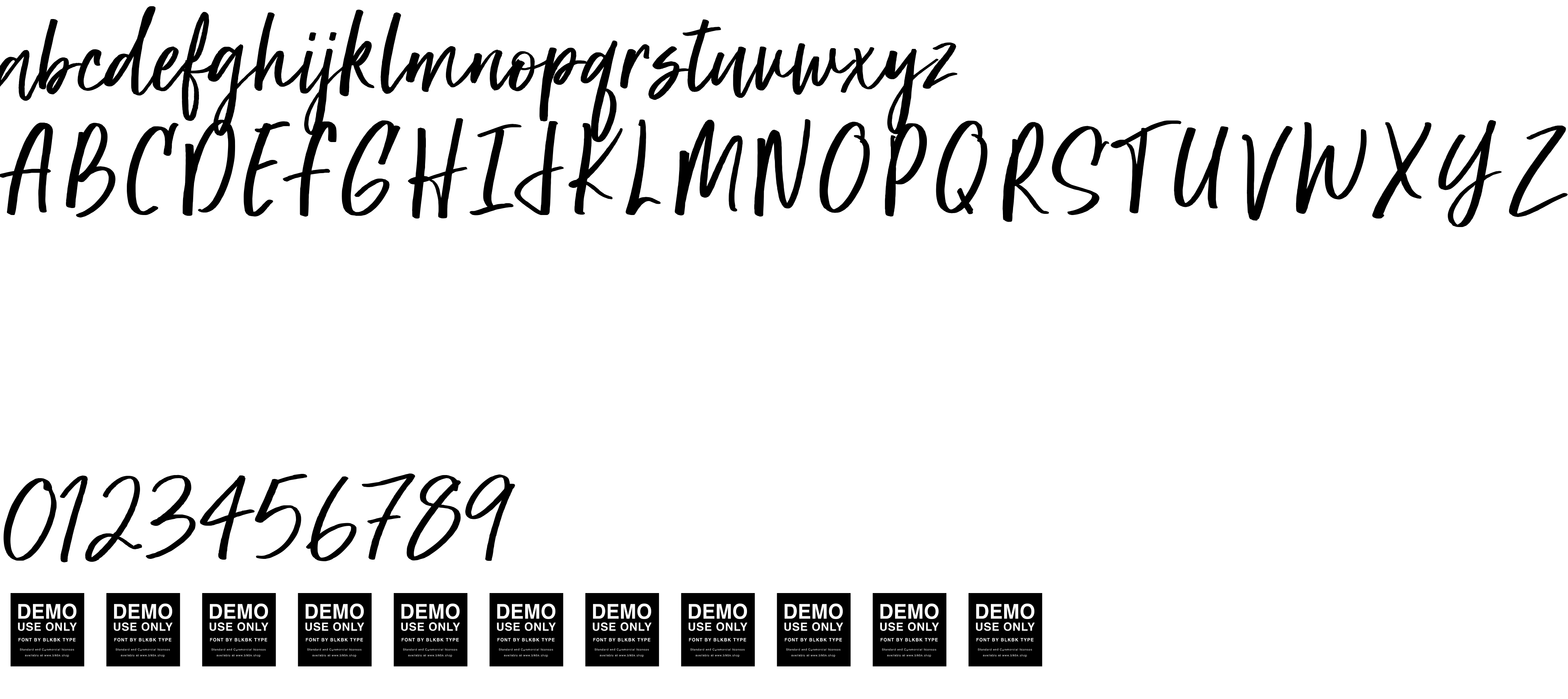 Preview font Super Natural - Demo