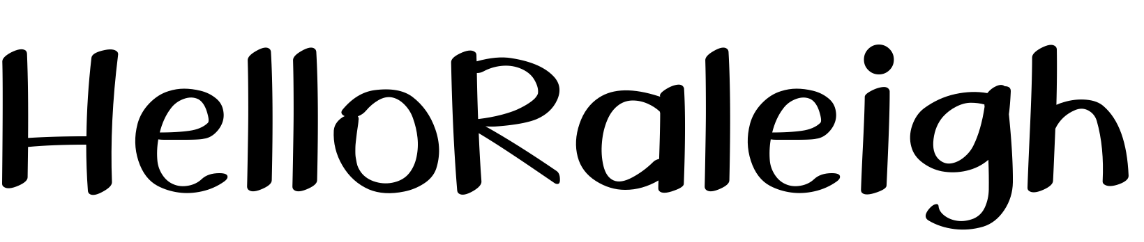 Font HelloRaleigh
