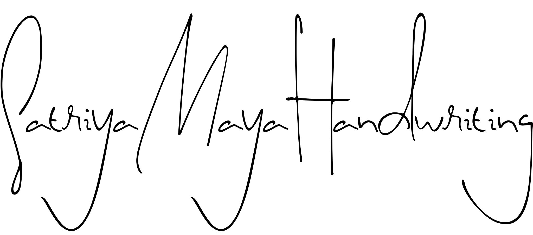 Font SatriyaMayaHandwriting
