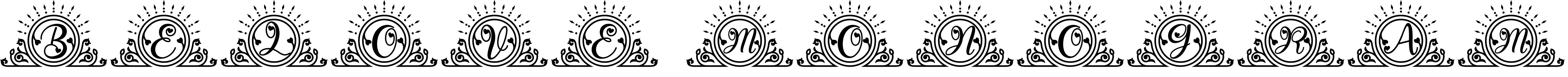 Font Belove Monogram