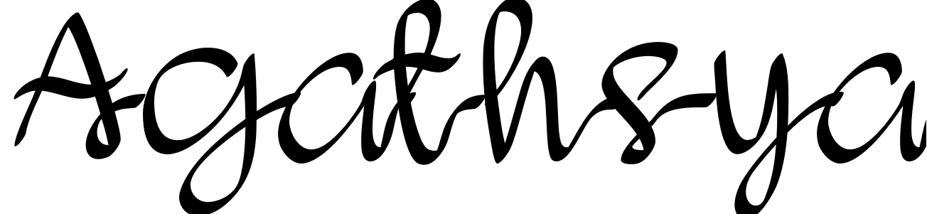 Font Agathsya