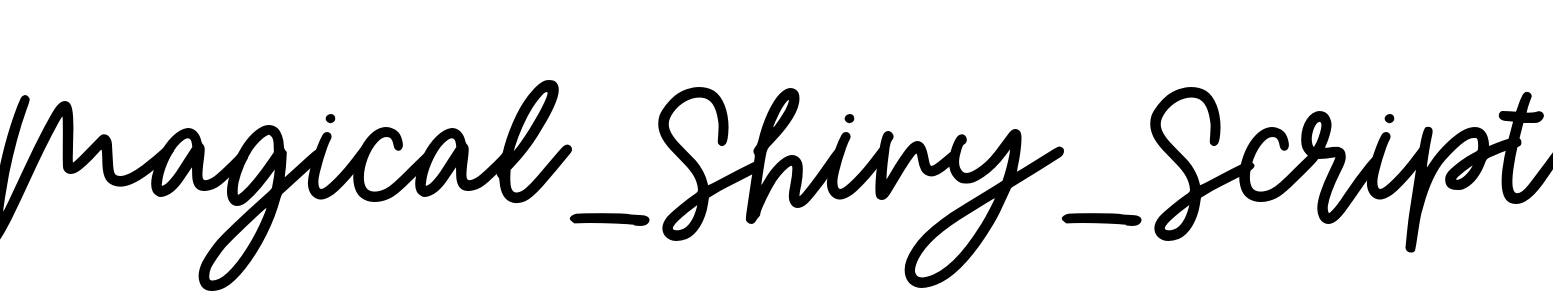 Font Magical_Shiny_Script