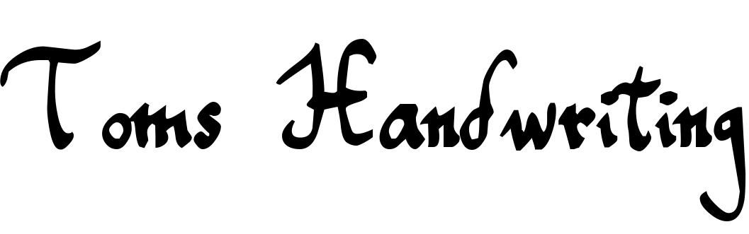 Font Toms Handwriting